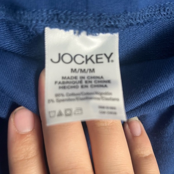 New Jockey Blue Cotton French Terry SweatPants soft comfort size medium - Picture 5 of 5